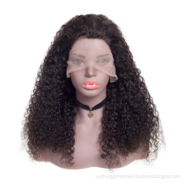 high quality 8A 10A wholesale 4*4 closure swiss lace 13x4 lace frontal jerry curly lace front cheap human hair wigs glueles
